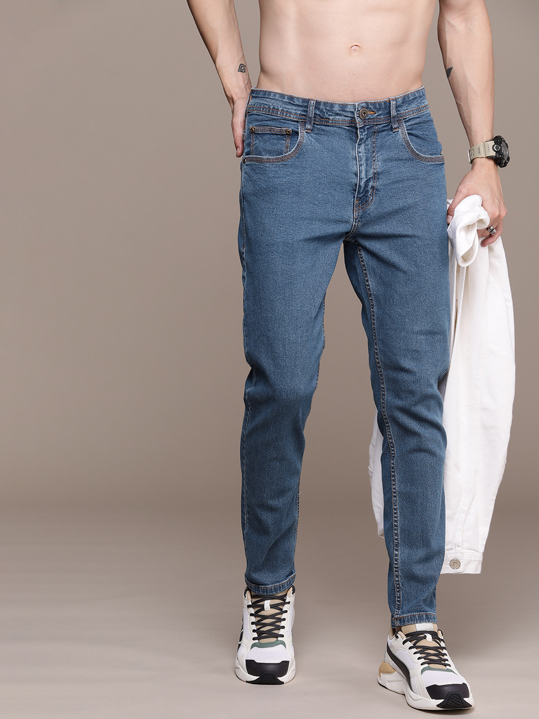 

Roadster Men Relaxed Fit Stretchable Jeans, Blue