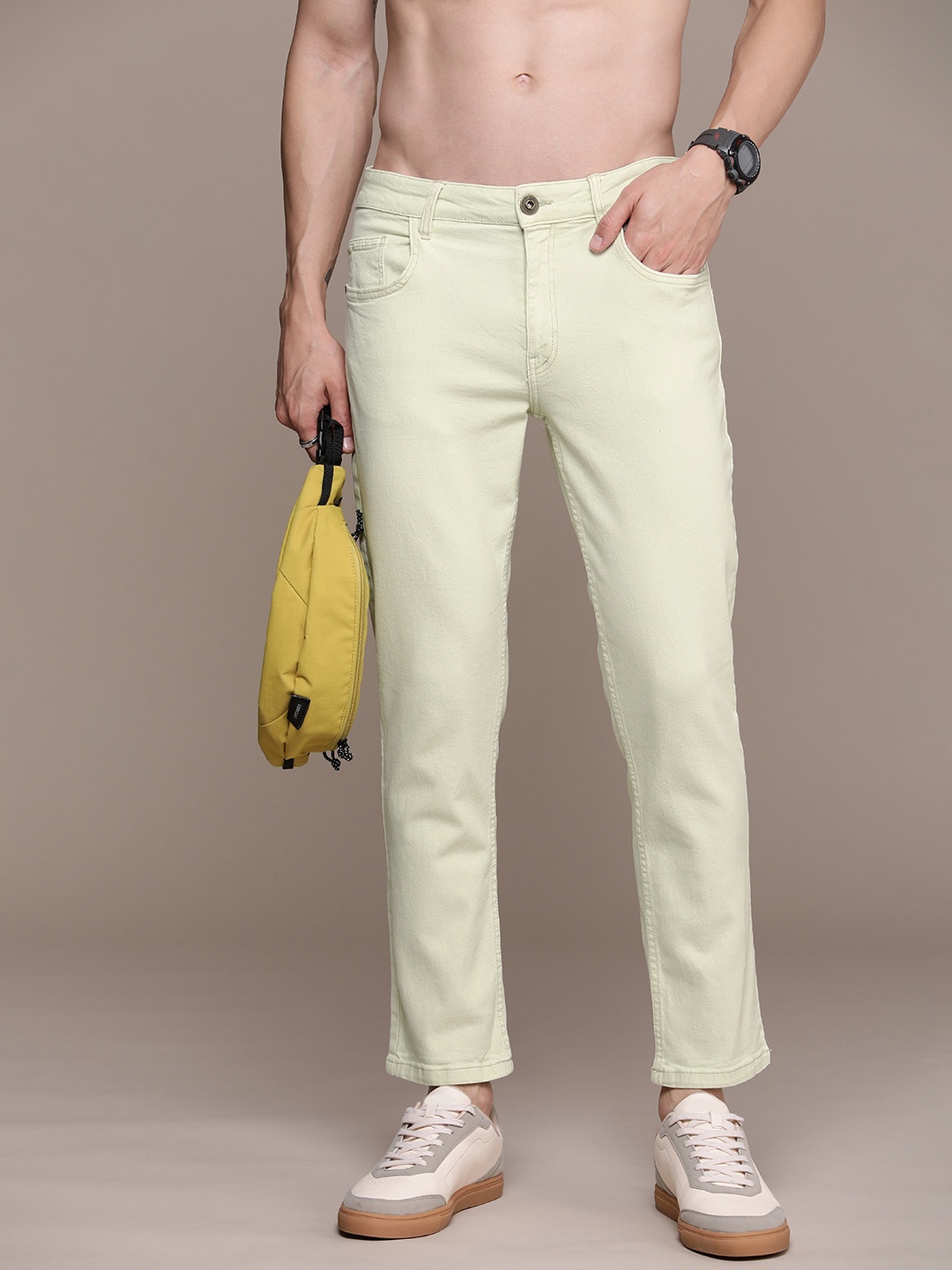 

Roadster Men Stretchable Jeans, Green