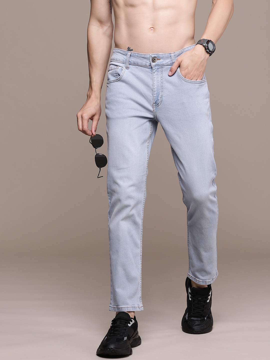 

Roadster Men Regular Fit Stretchable Jeans, Blue