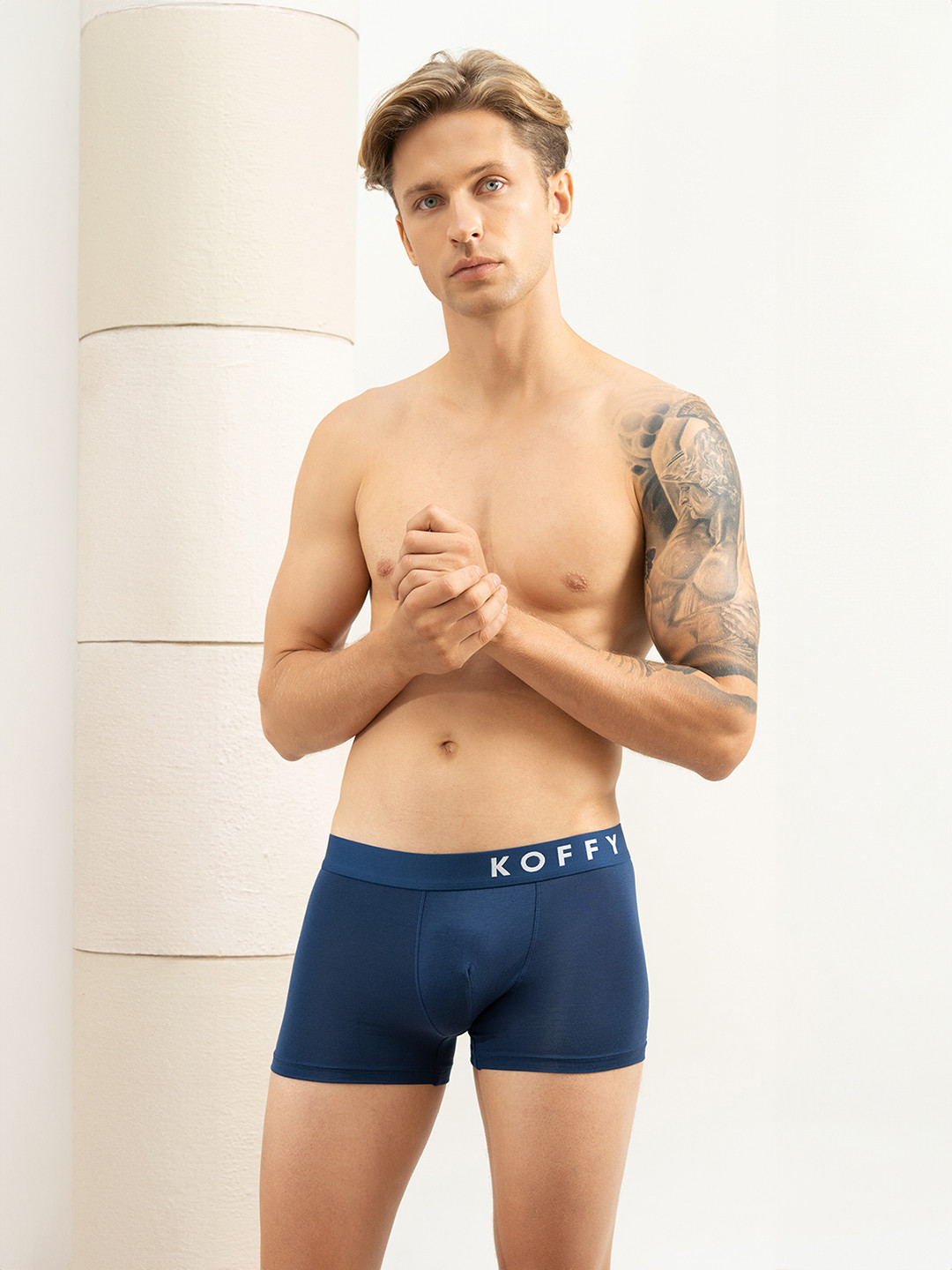 

KOFFY Form-Soft Micro Modal Trunks, Blue