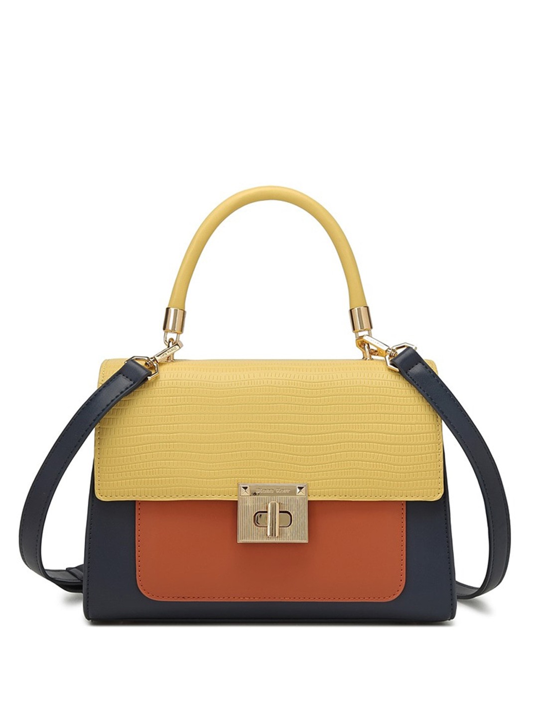 

Diana Korr Textured Structured Sling Bag, Yellow