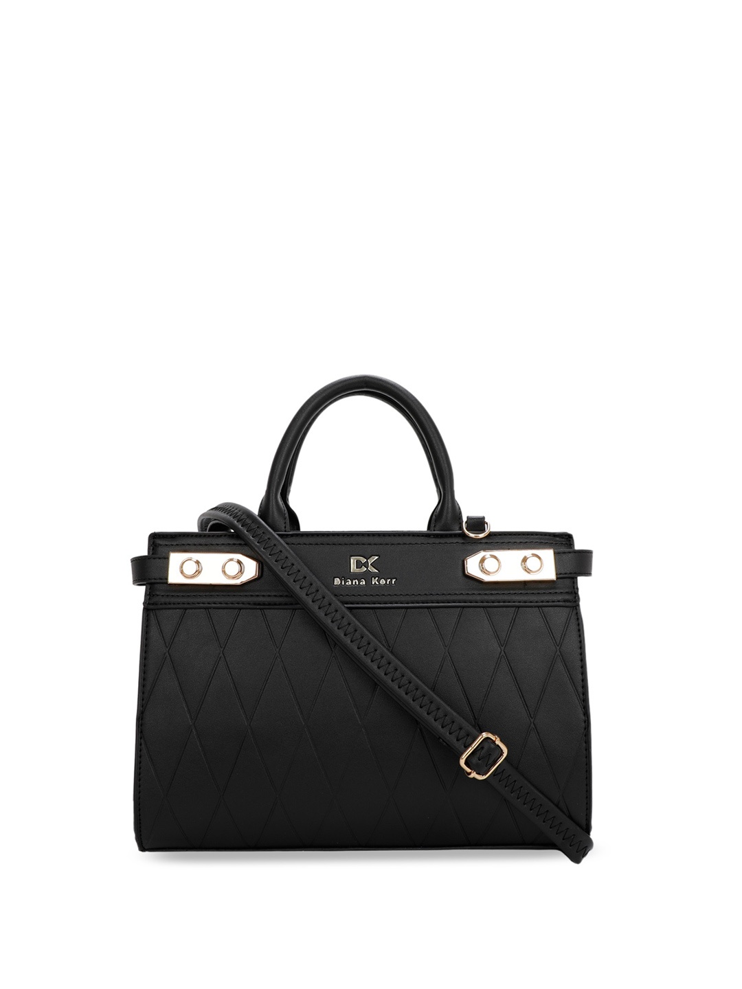 

Diana Korr Textured Structured Handheld Bag, Black