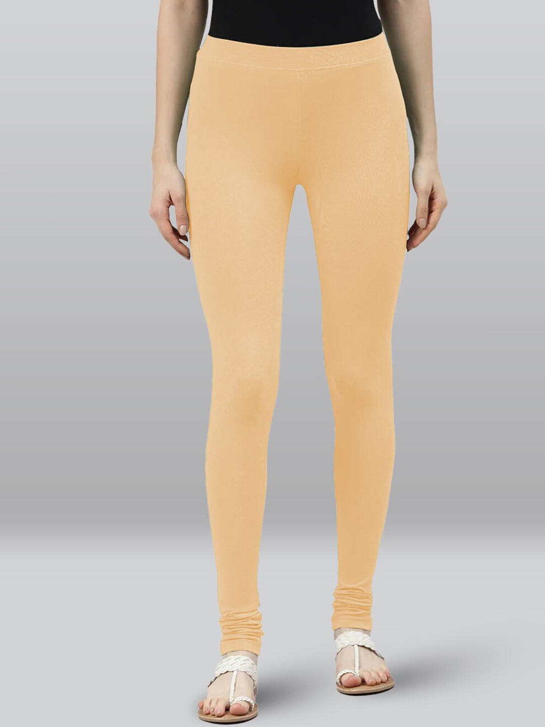 

LYRA 4-Way Stretch Churidar Length Leggings, Beige