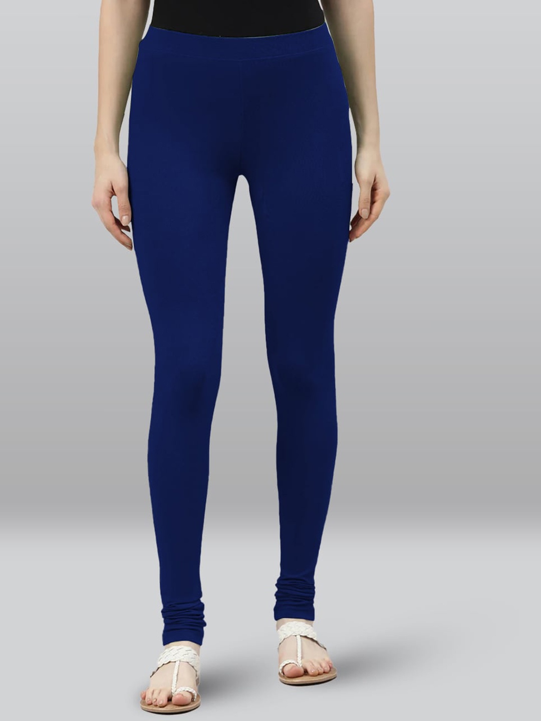 

LYRA 4-Way Stretch Churidar Length Leggings, Navy blue