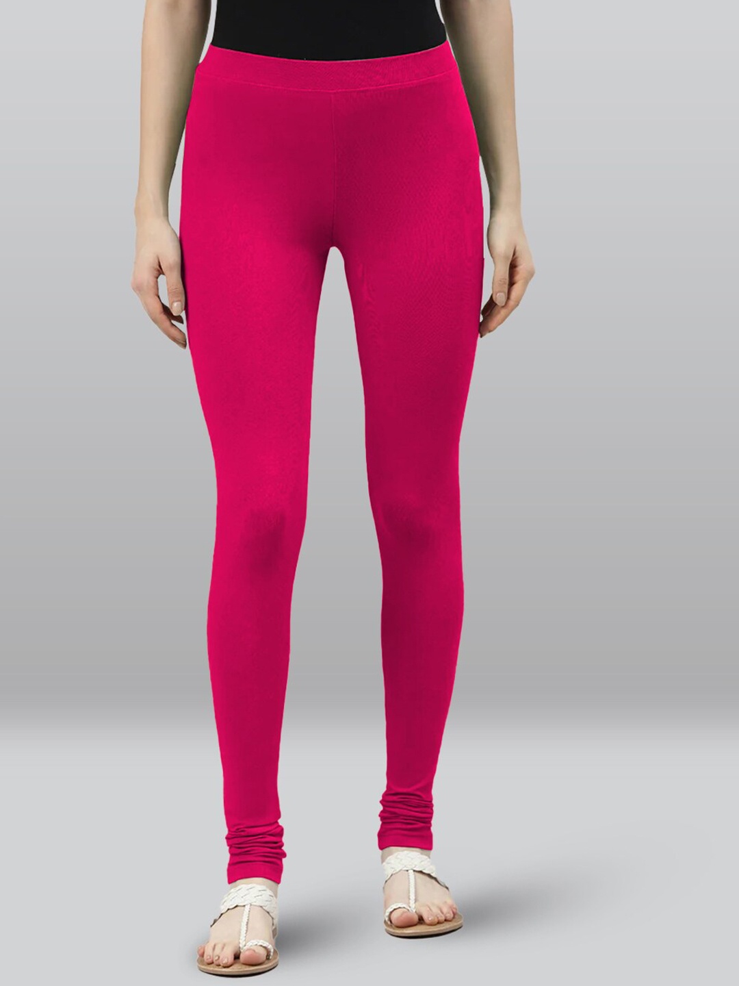 

LYRA Colour Lock Technology Churidar Length Leggings, Pink