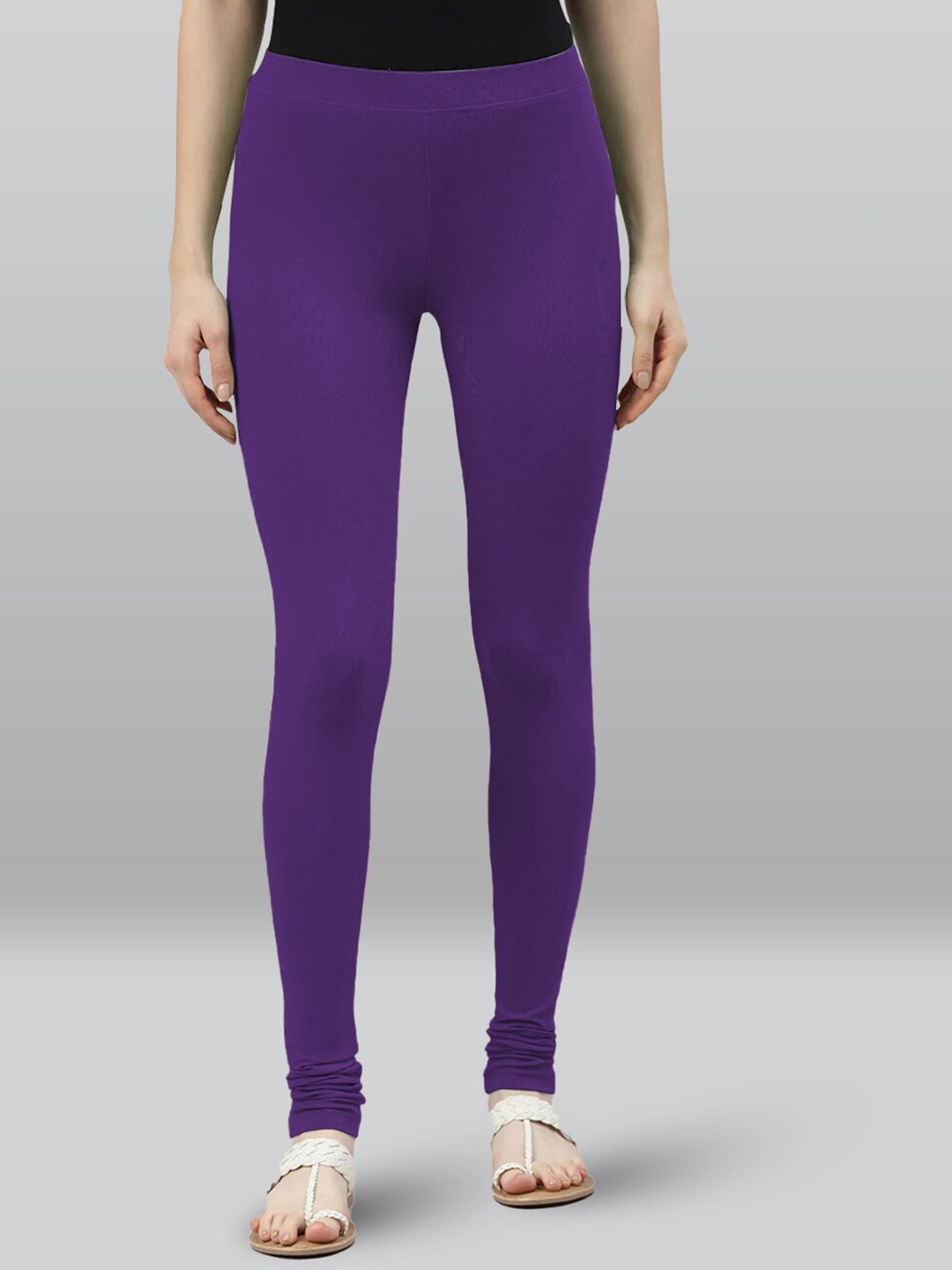 

LYRA Colour Lock Technology Churidar Length Leggings, Purple