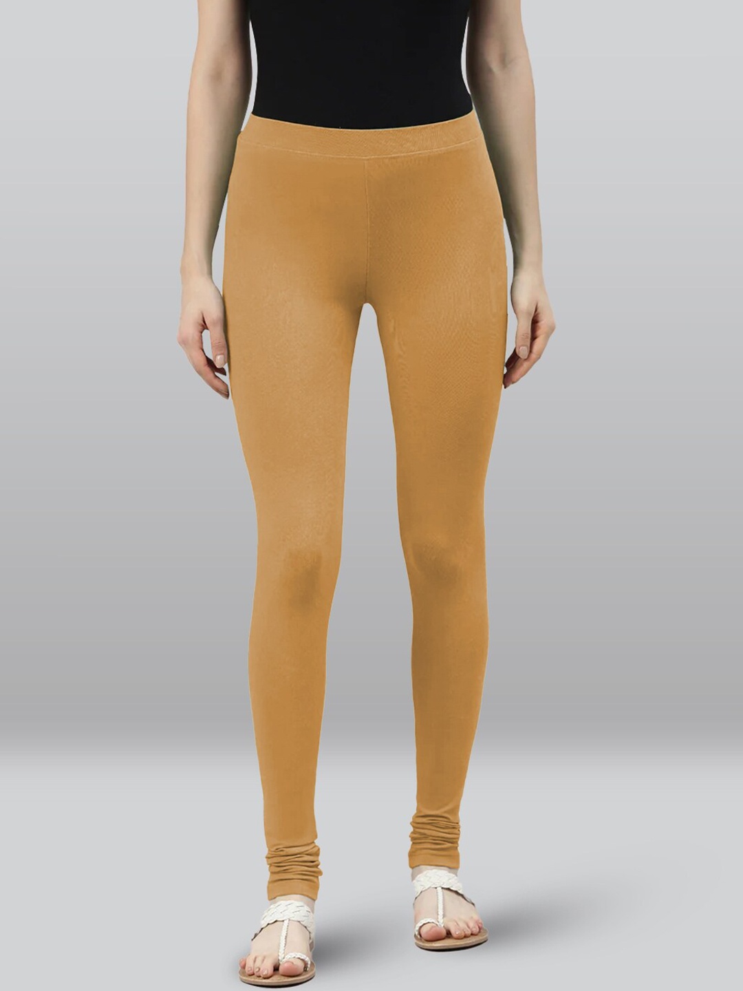 

LYRA 4-Way Stretch Churidar Length Leggings, Mustard