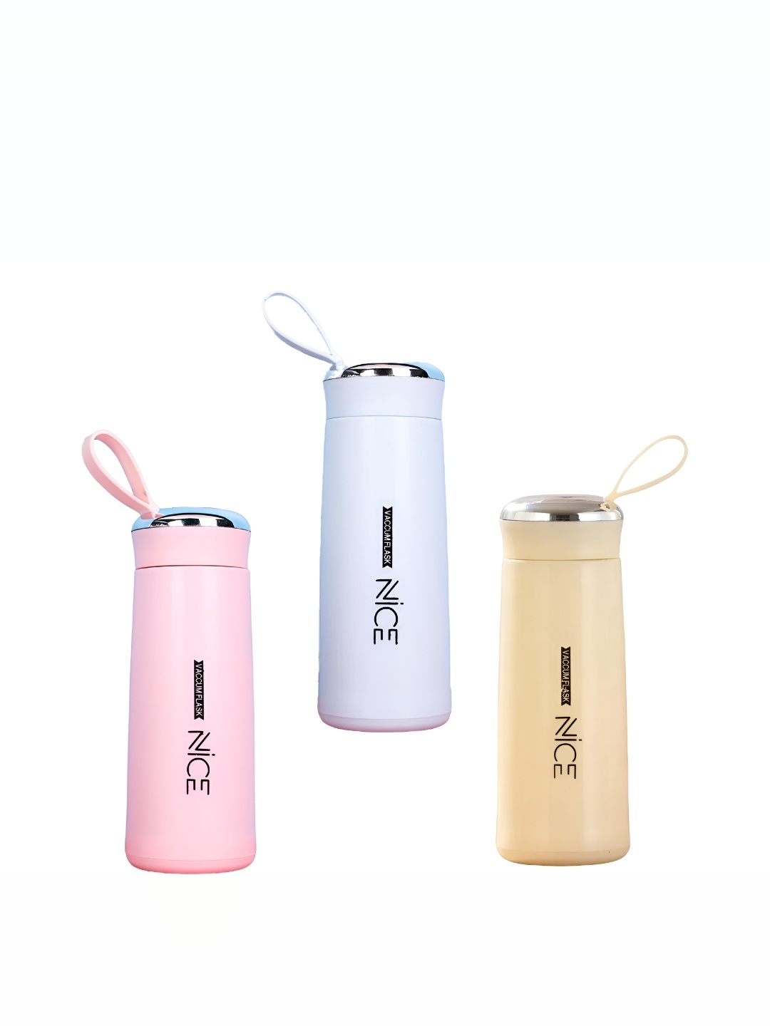 

WELOUR Pink & Blue 3 Glass Printed Water Bottle
