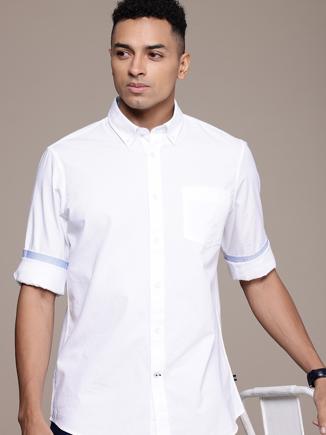 

Nautica Pure Cotton Classic Fit Casual Shirt, White