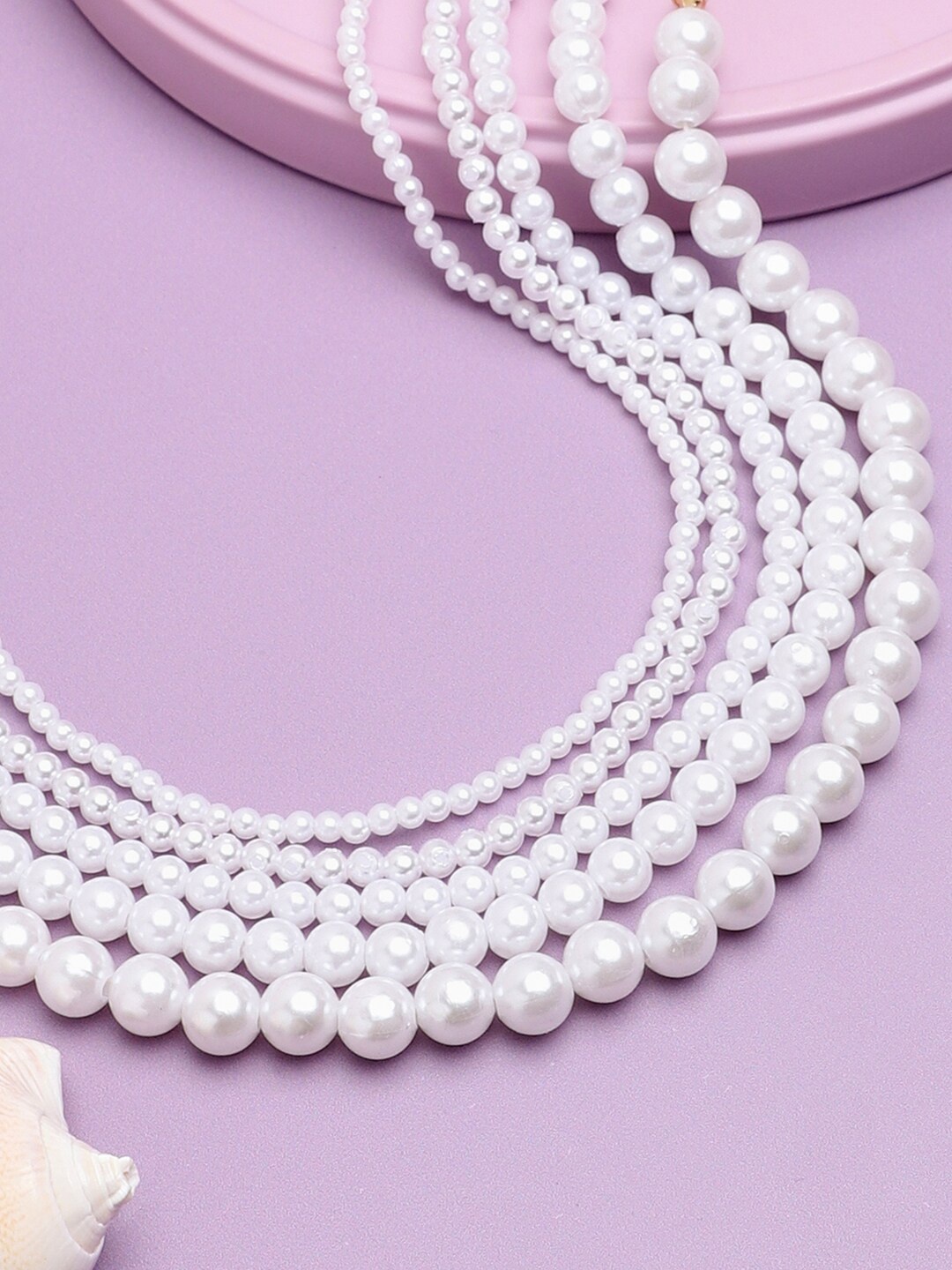 

DressBerry White Gold-Plated Necklace