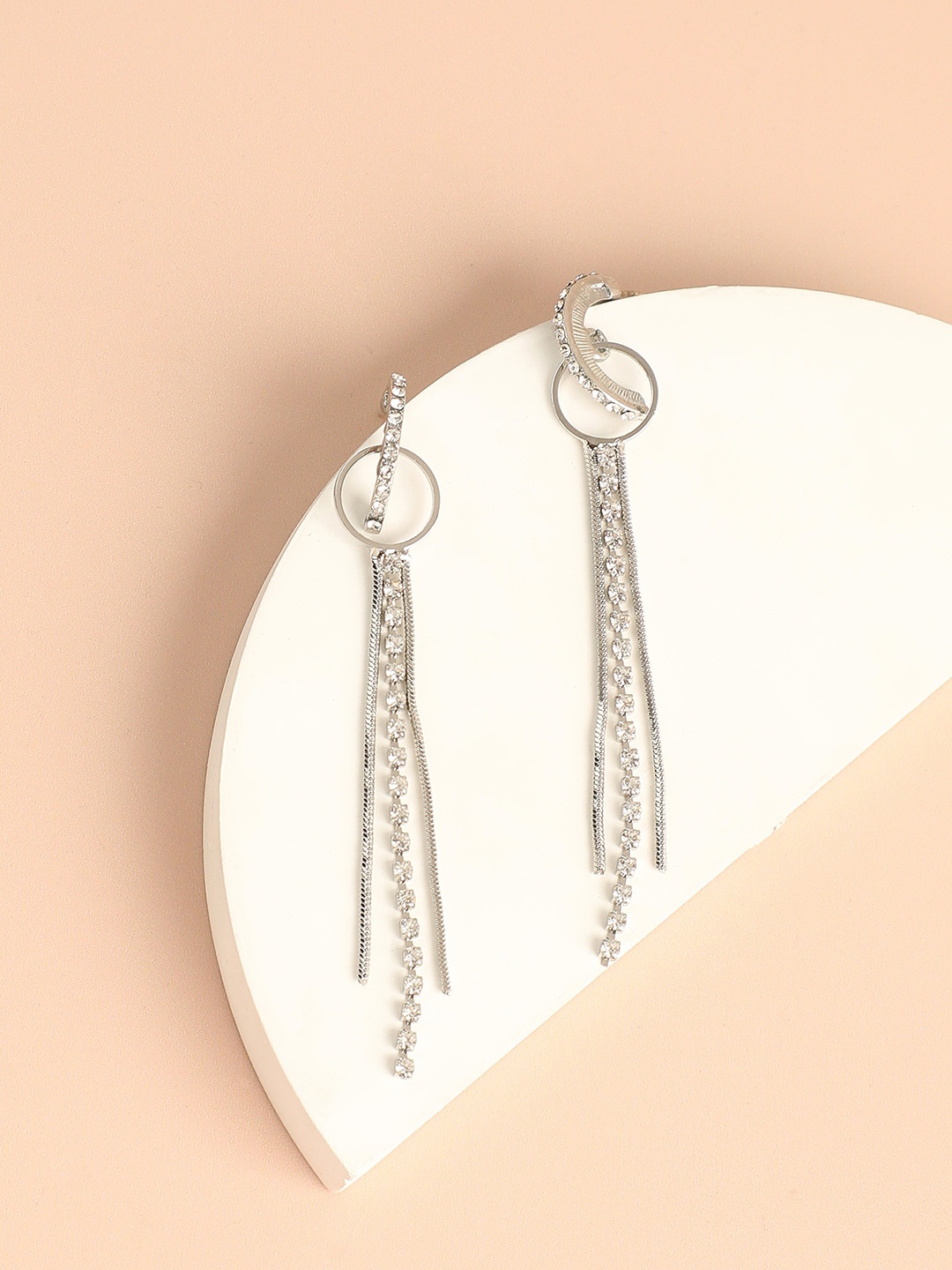 

DressBerry Gold-Plated Tasselled Drop Earrings