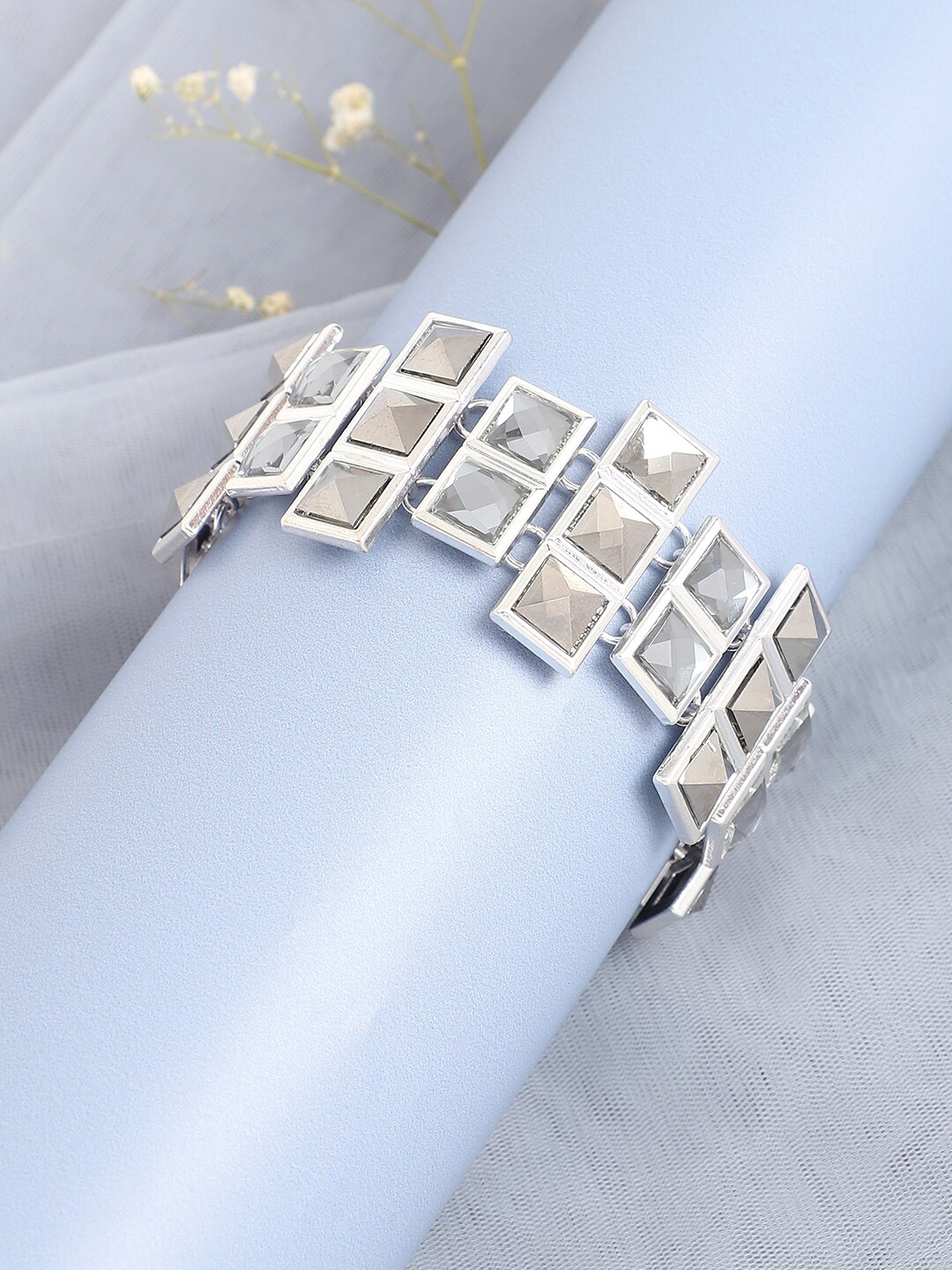 

DressBerry Silver-Plated Wrapround Bracelet