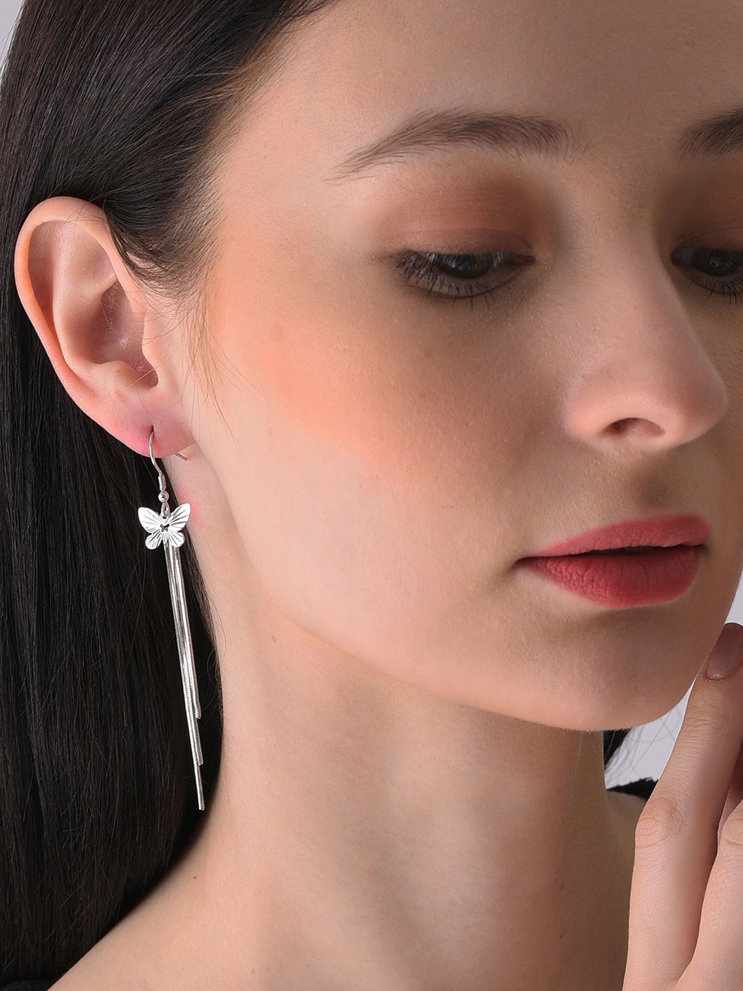 

DressBerry Silver-Plated Drop Earrings