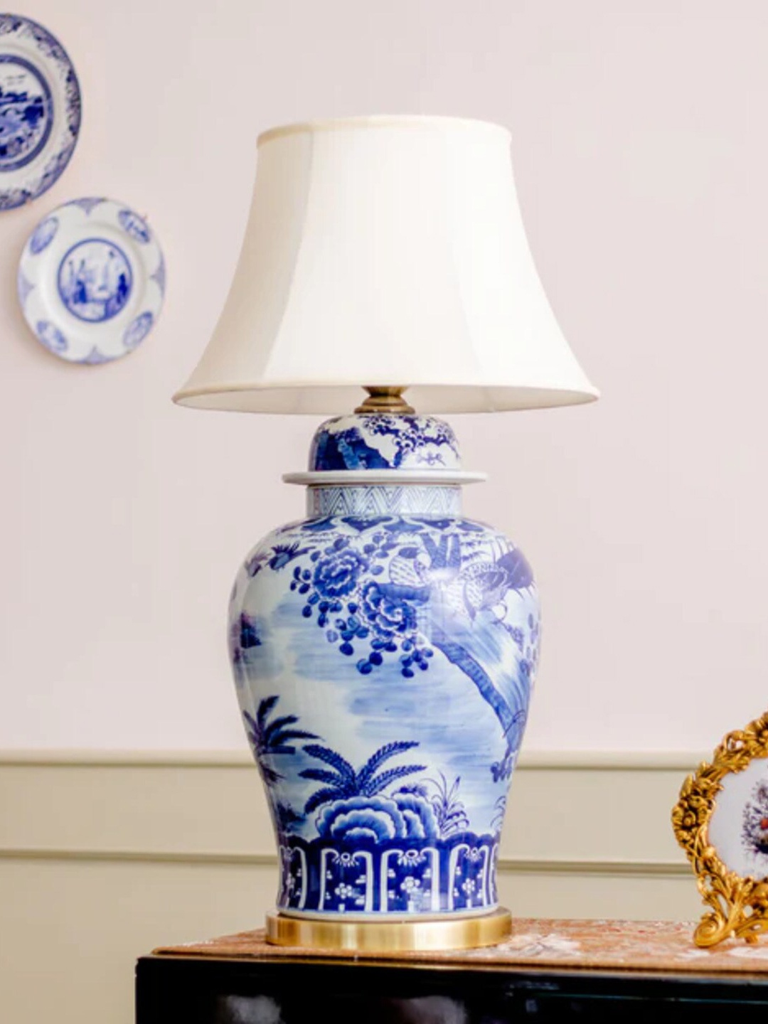 

THEDECORKART Unisex Multi Table Lamps, Blue