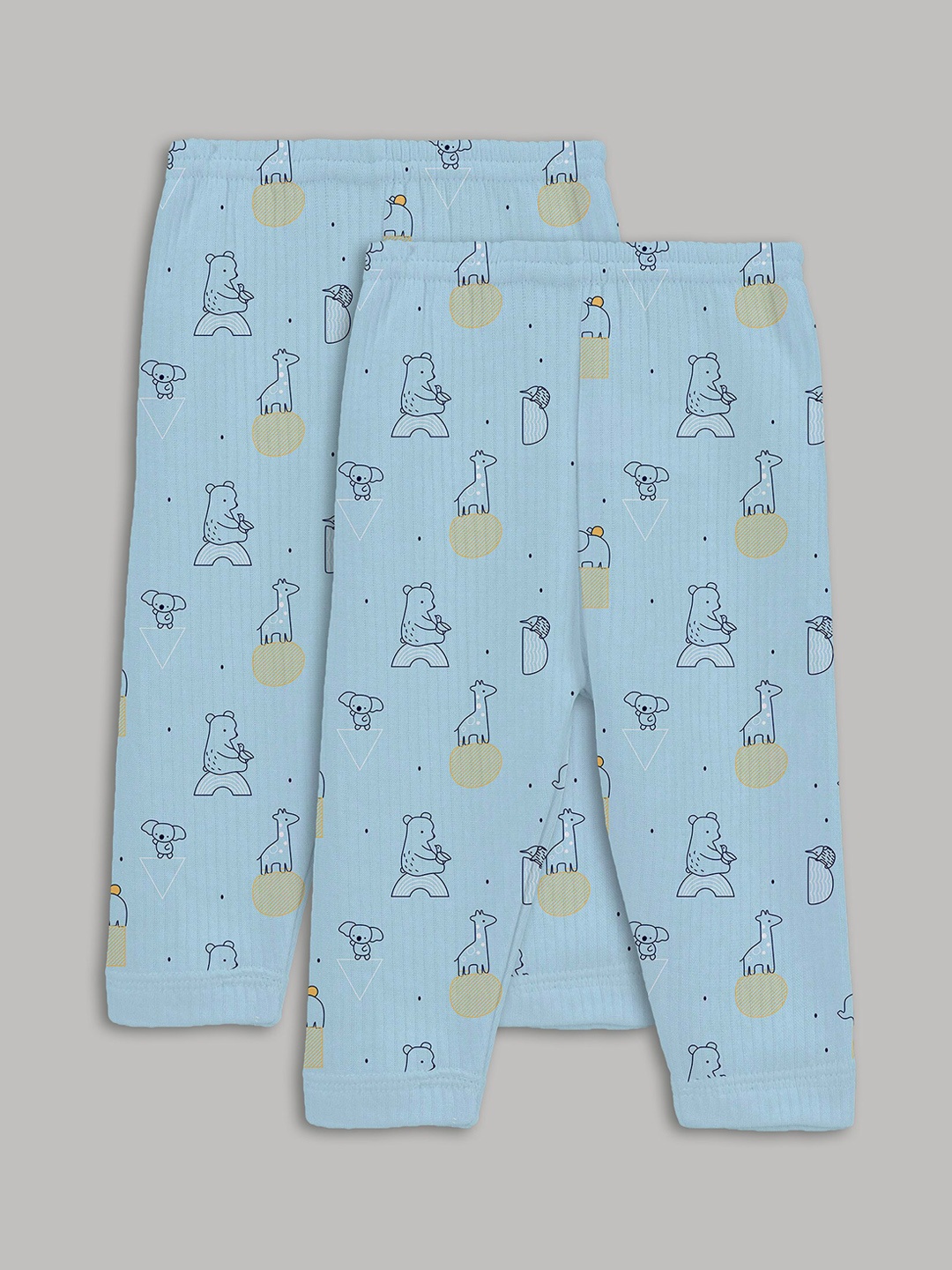 

Kanvin Boys Pack of 2 Printed Thermal Bottoms, Blue
