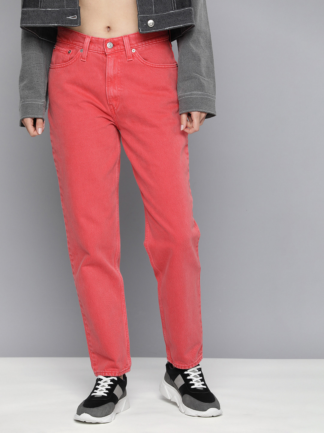 

Levis 80s MOM JEAN Pure Cotton High-Rise Jeans, Coral