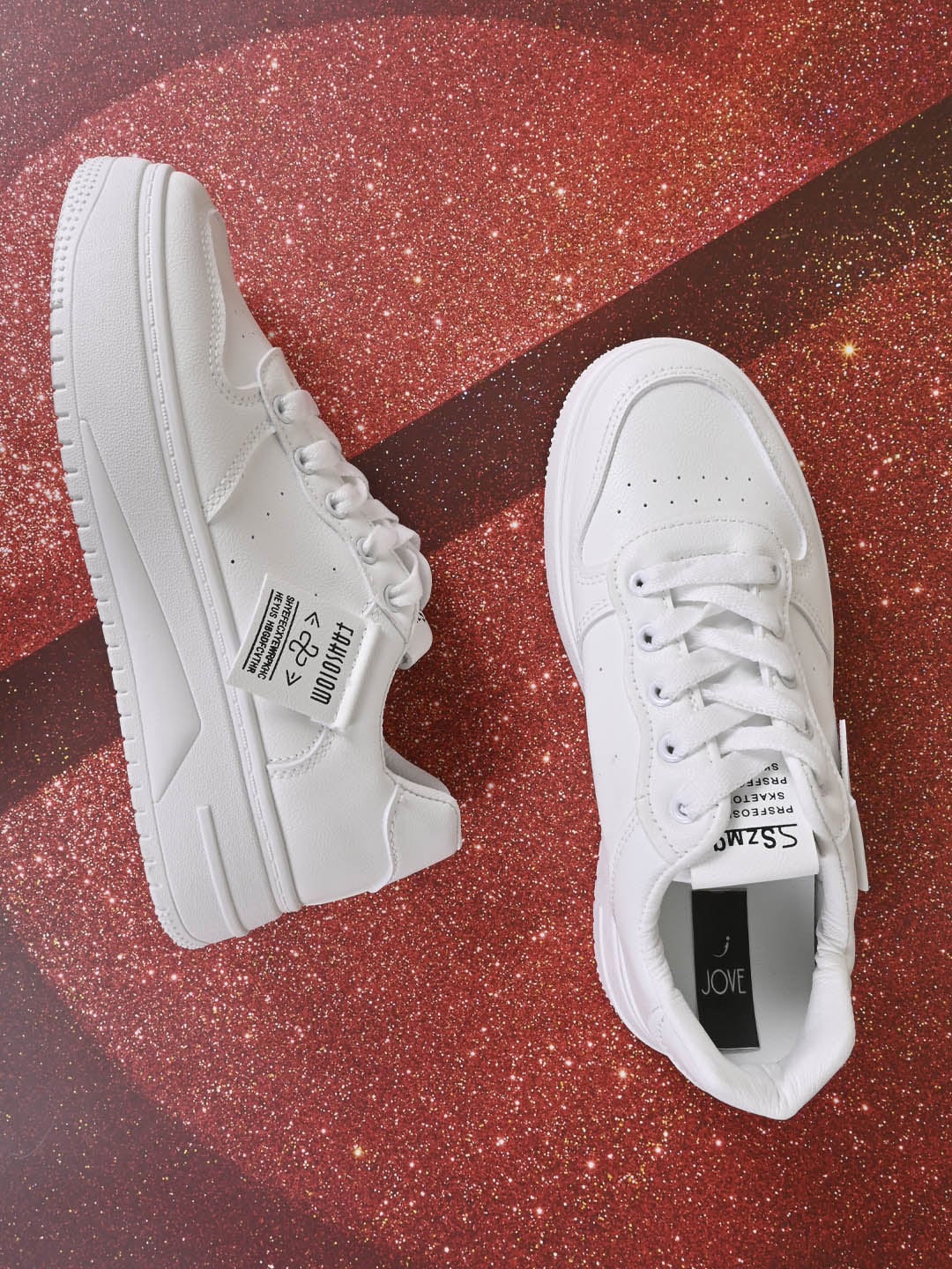 

Jove Women Lightweight Comfort Insole Sneakers, White