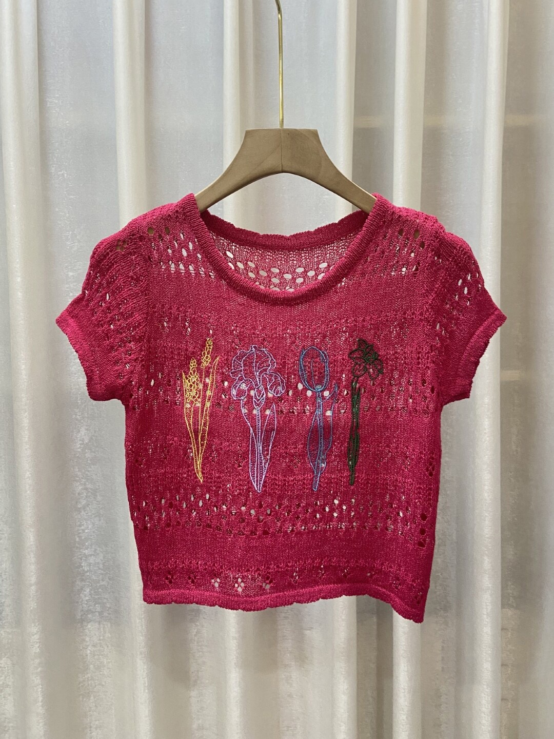 

StyleCast Girls Red Self Design Regular Top