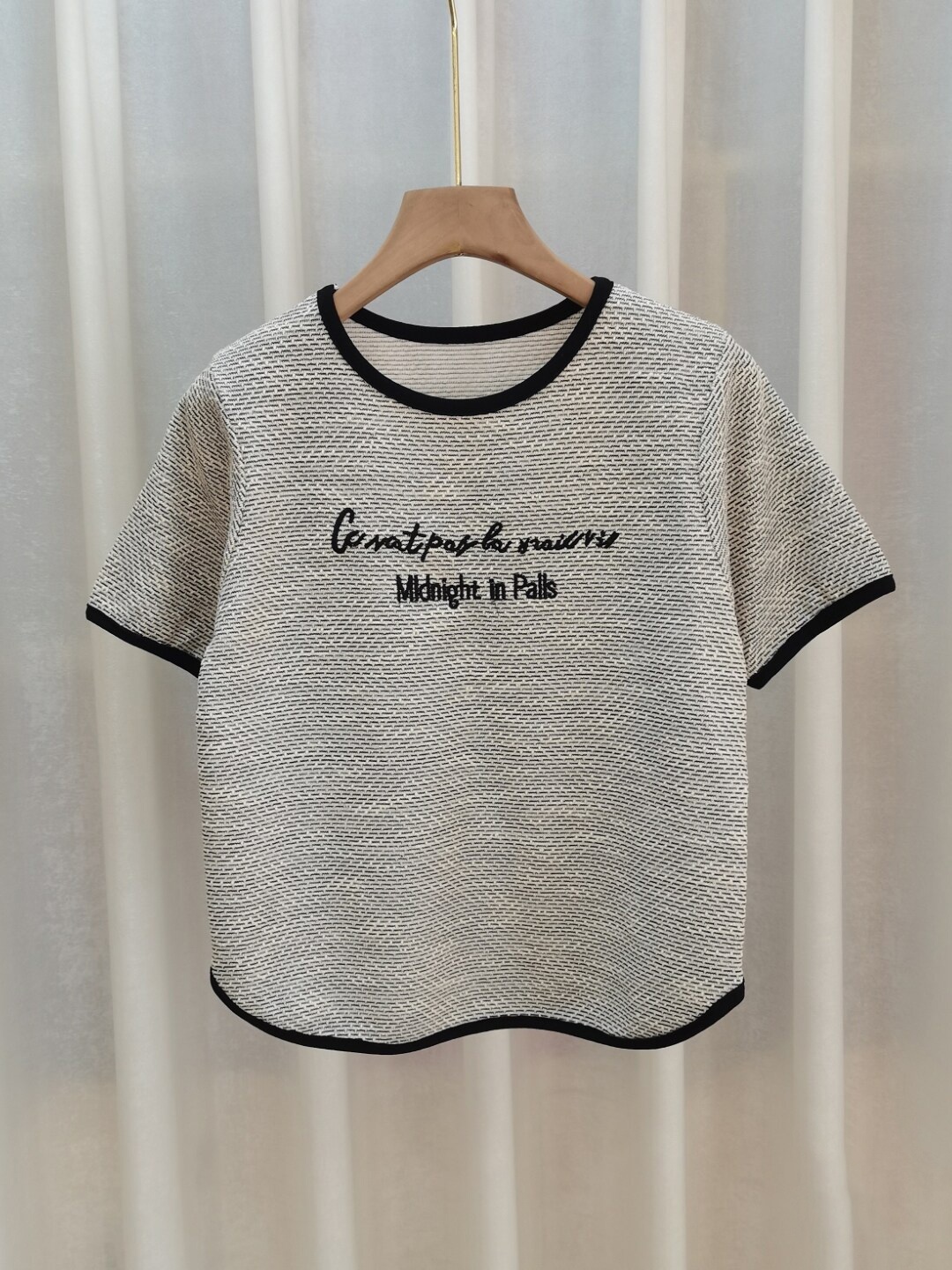 

StyleCast Girls Grey & Black Typography Printed Top