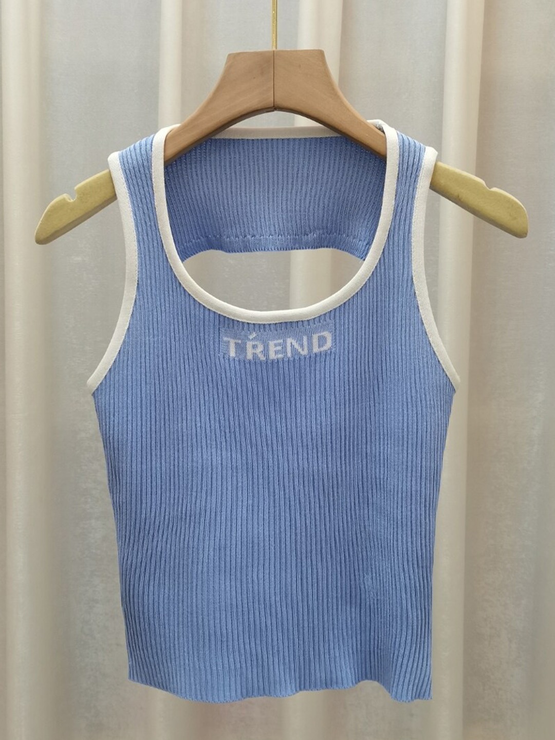 

StyleCast Girls Blue Typography Printed Sleeveless Tank Top