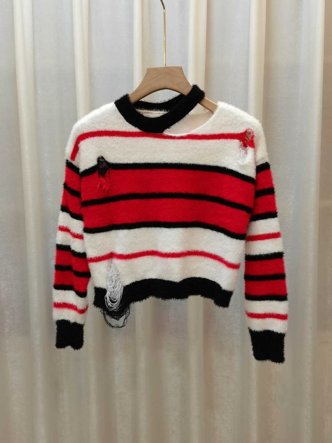 

StyleCast Red Girls Striped Pullover, White