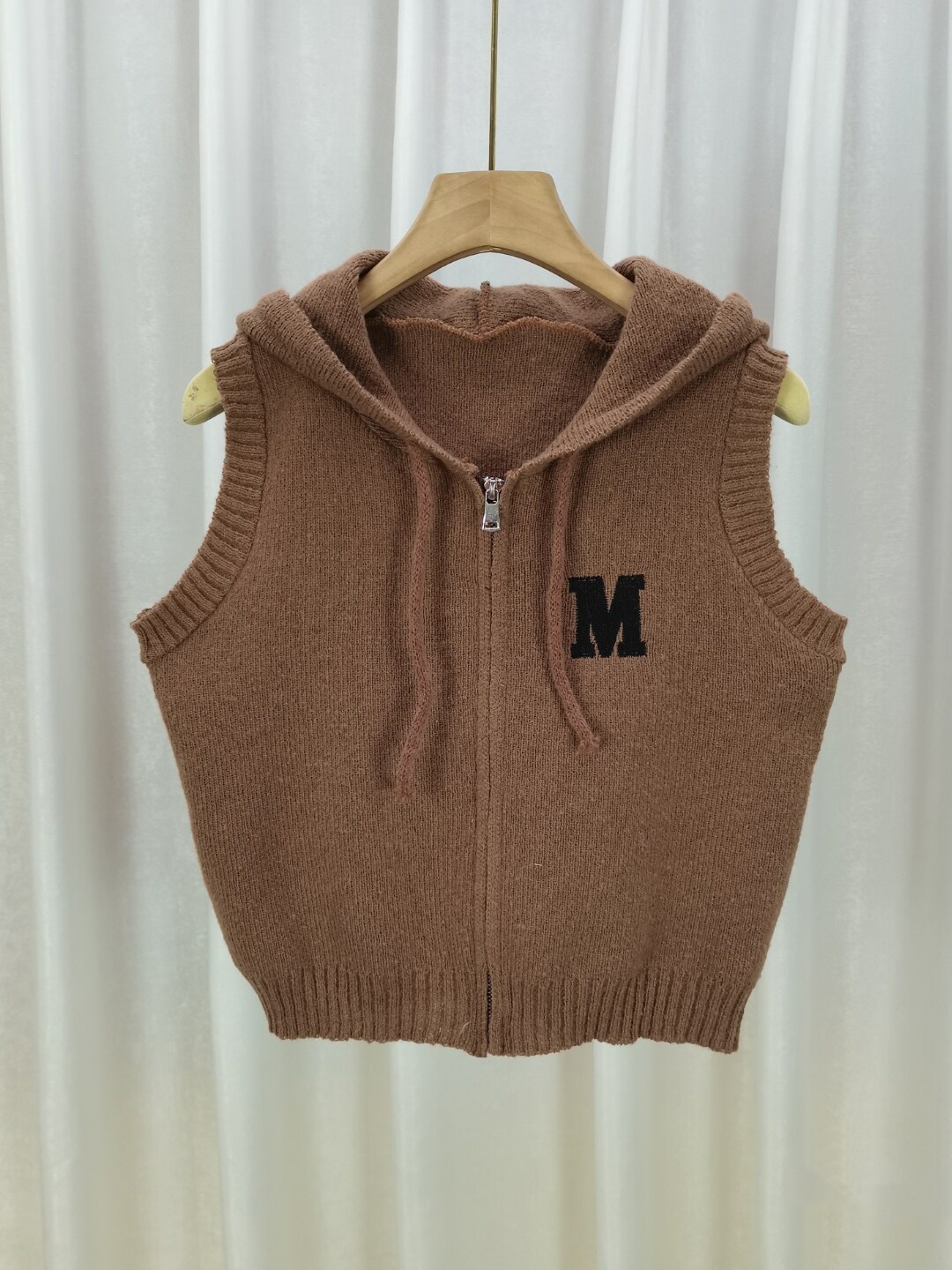 

StyleCast Girls Brown Typography Embroidered Hooded Top