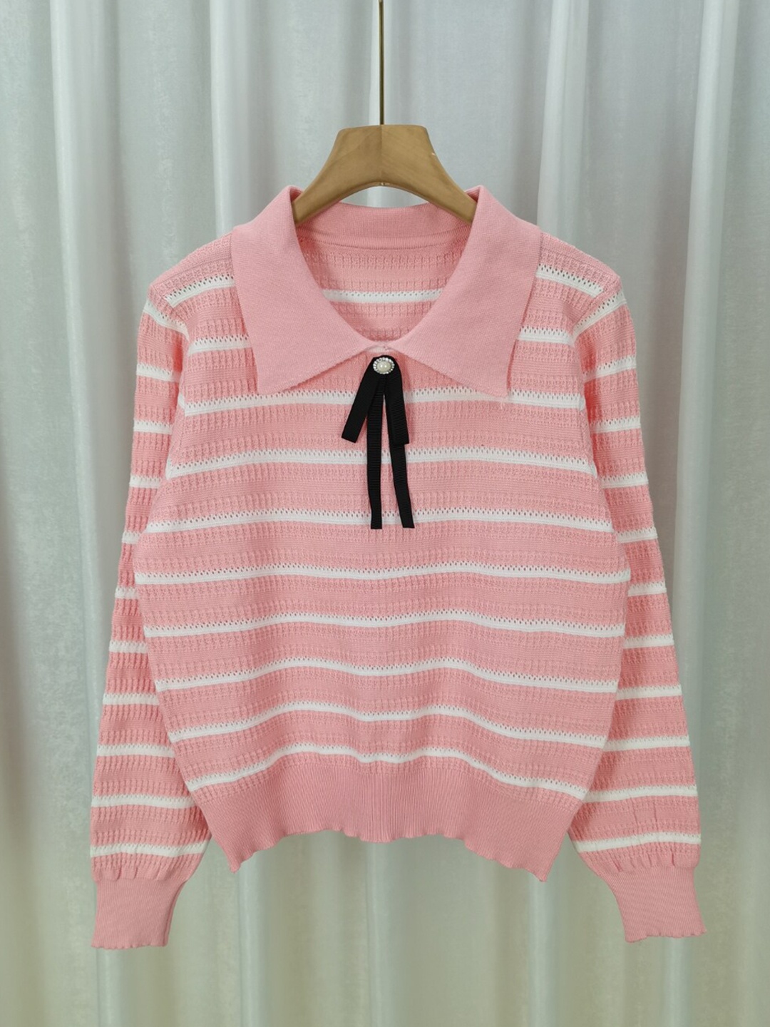 

StyleCast Girls Pink Horizontal Striped Top