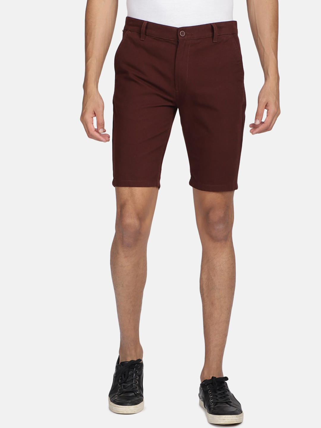

Hardsoda by The Indian Garage Co Men Slim Fit Cotton Chino Shorts, Brown