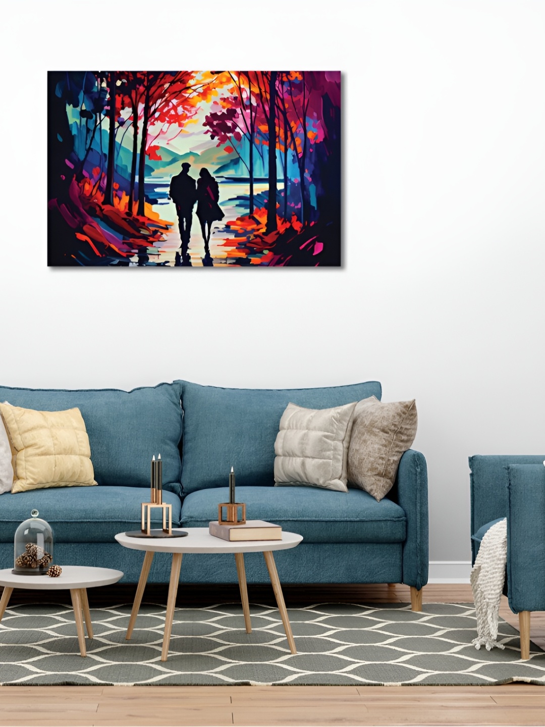 

CVANU Brown & Black Canvas Wall Painting