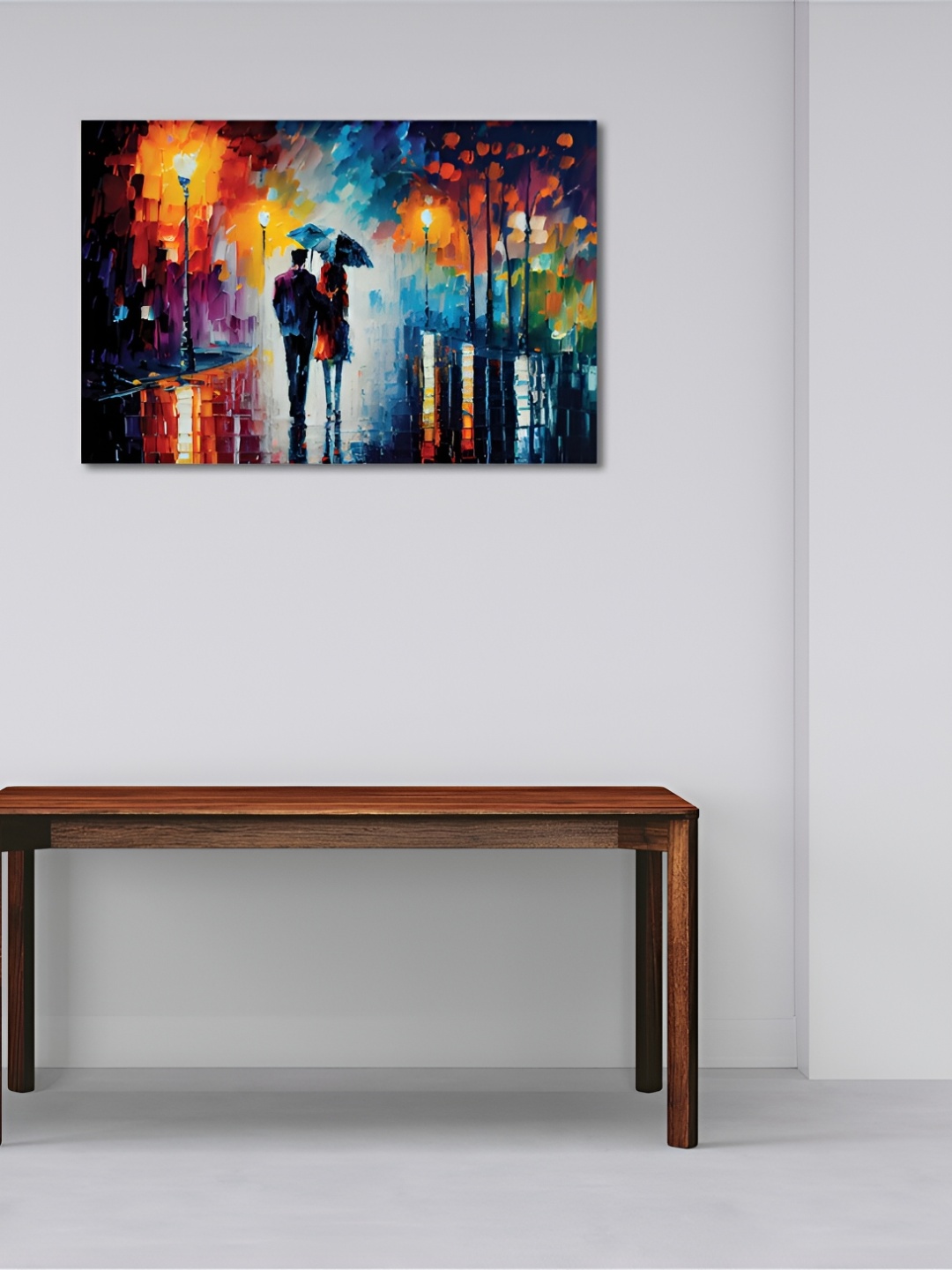 

CVANU Orange & Blue Canvas Painting Wall Art