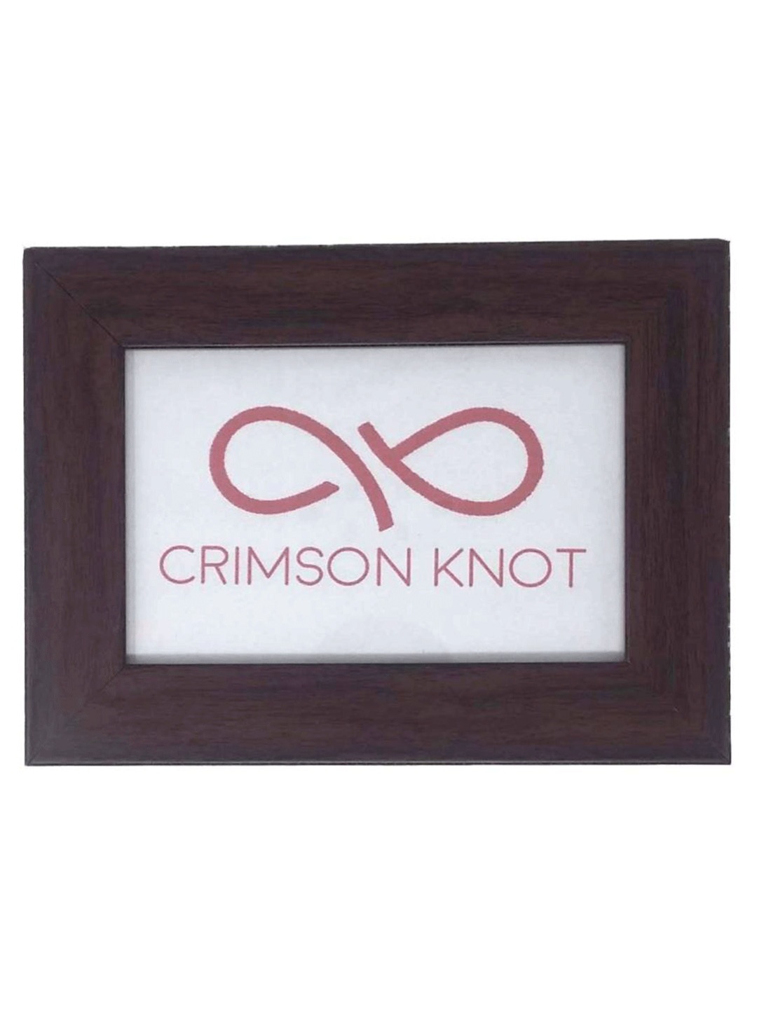 

Crimson Knot Brown & White Plastic Wall Photo Frame