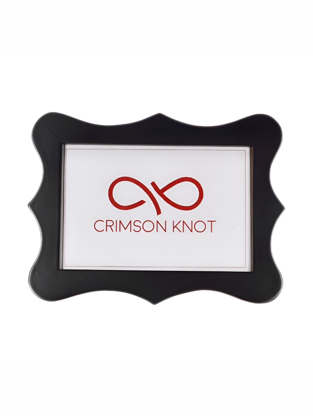 

Crimson Knot Black & White MDF Table Photo Frame