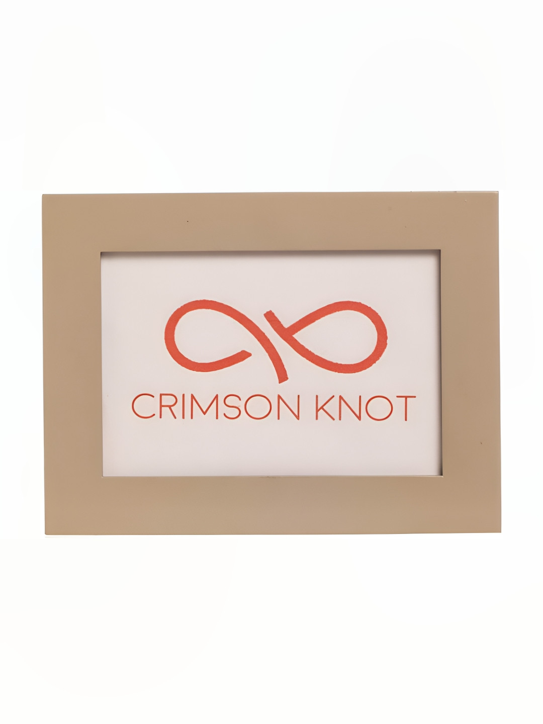 

Crimson Knot Grey & White MDF Table Photo Frame