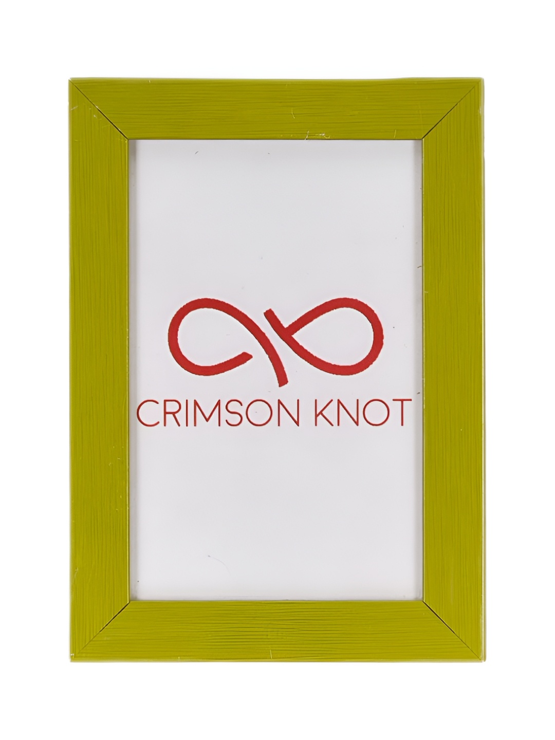 

Crimson Knot Green & White Plastic Table Photo Frame