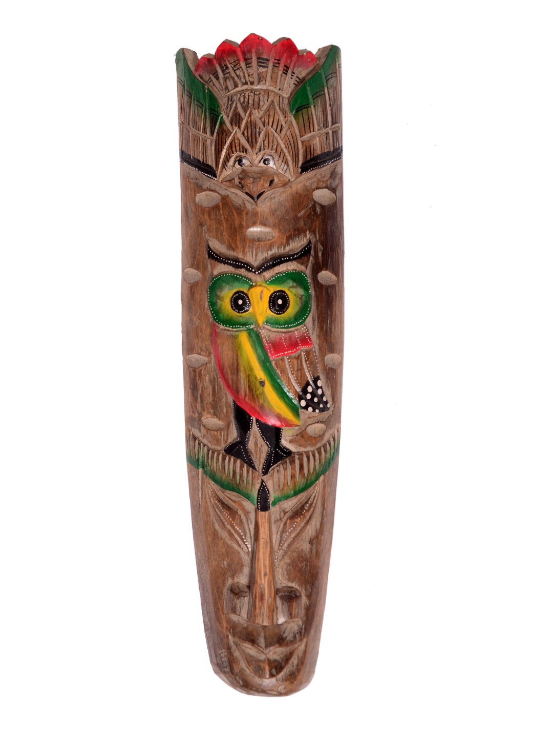 

Classical Youth Green & Brown Patterned Afro Egyptian Wooden Wall Decor Masks