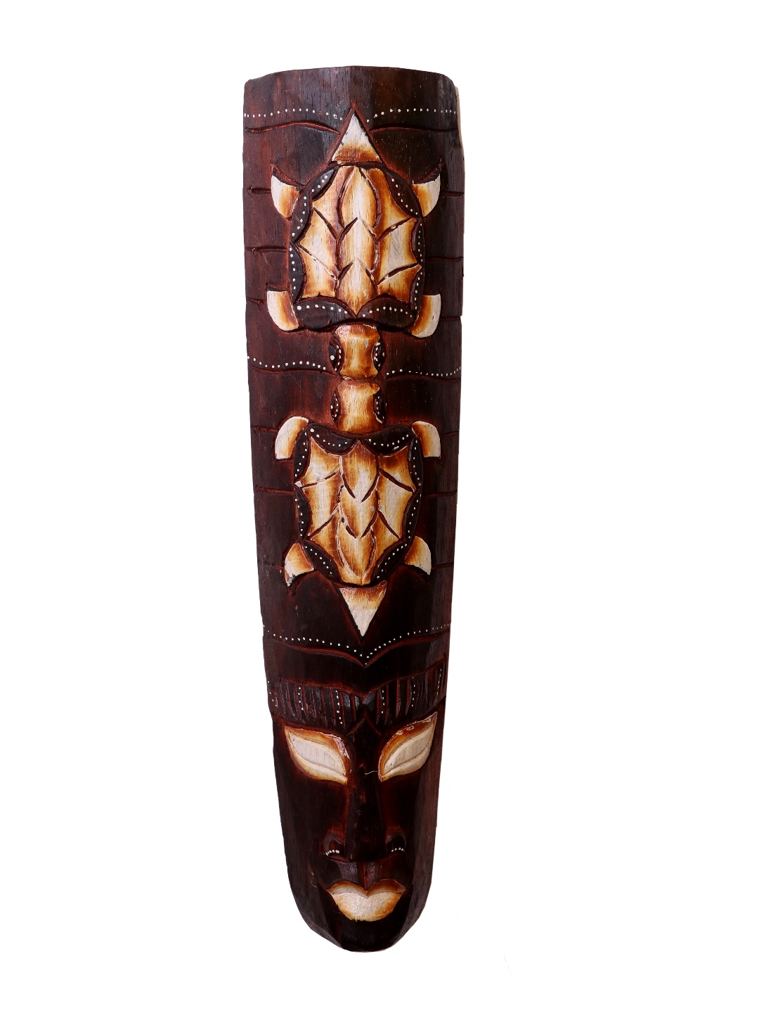 

Classical Youth Brown & Beige Patterned Afro Egyptian Wooden Wall Decor Mask