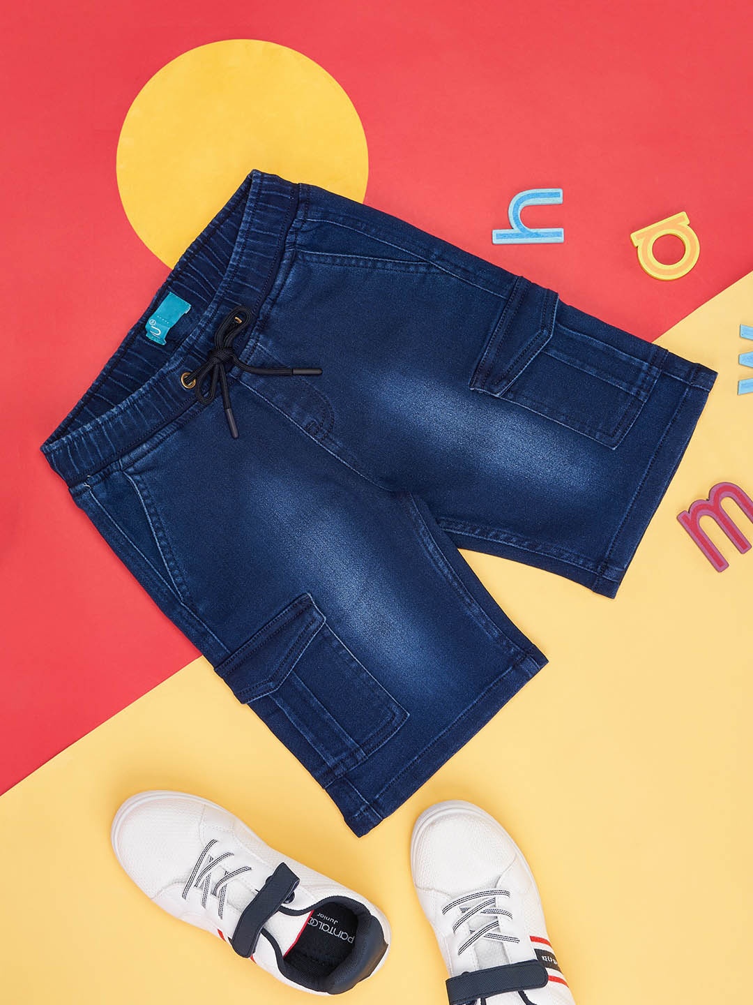 

YU by Pantaloons Boys Blue SMU Denim Shorts