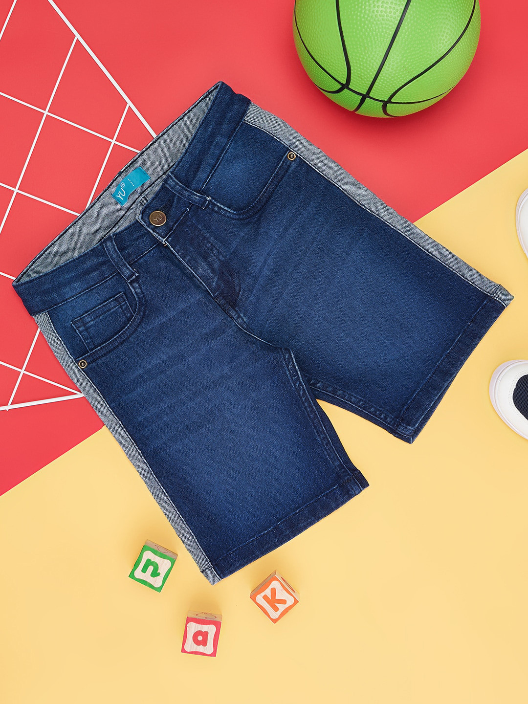

YU by Pantaloons Boys Blue SMU Denim Shorts