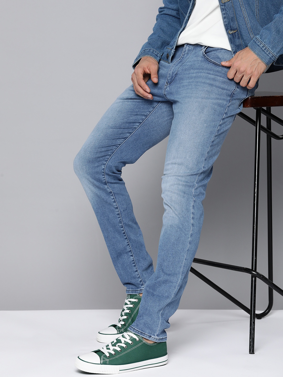 

Levis Men 512 Slim Fit Heavy Fade Stretchable Jeans, Blue