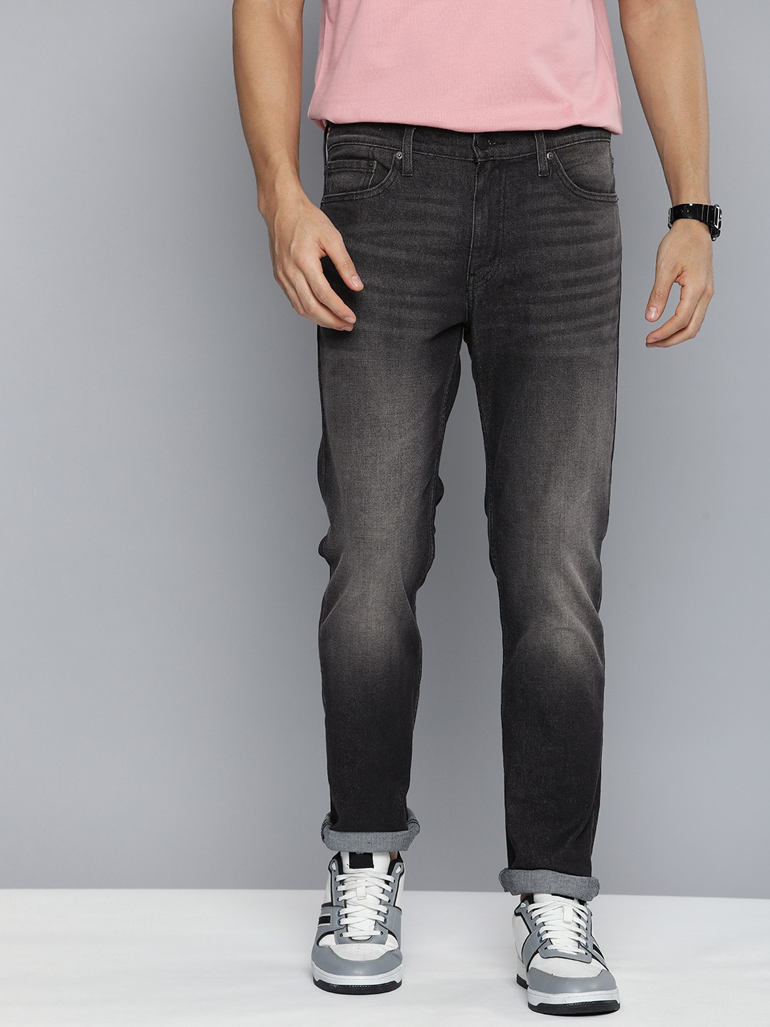 

Levis Men 511 Slim Fit Heavy Fade Stretchable Jeans, Grey