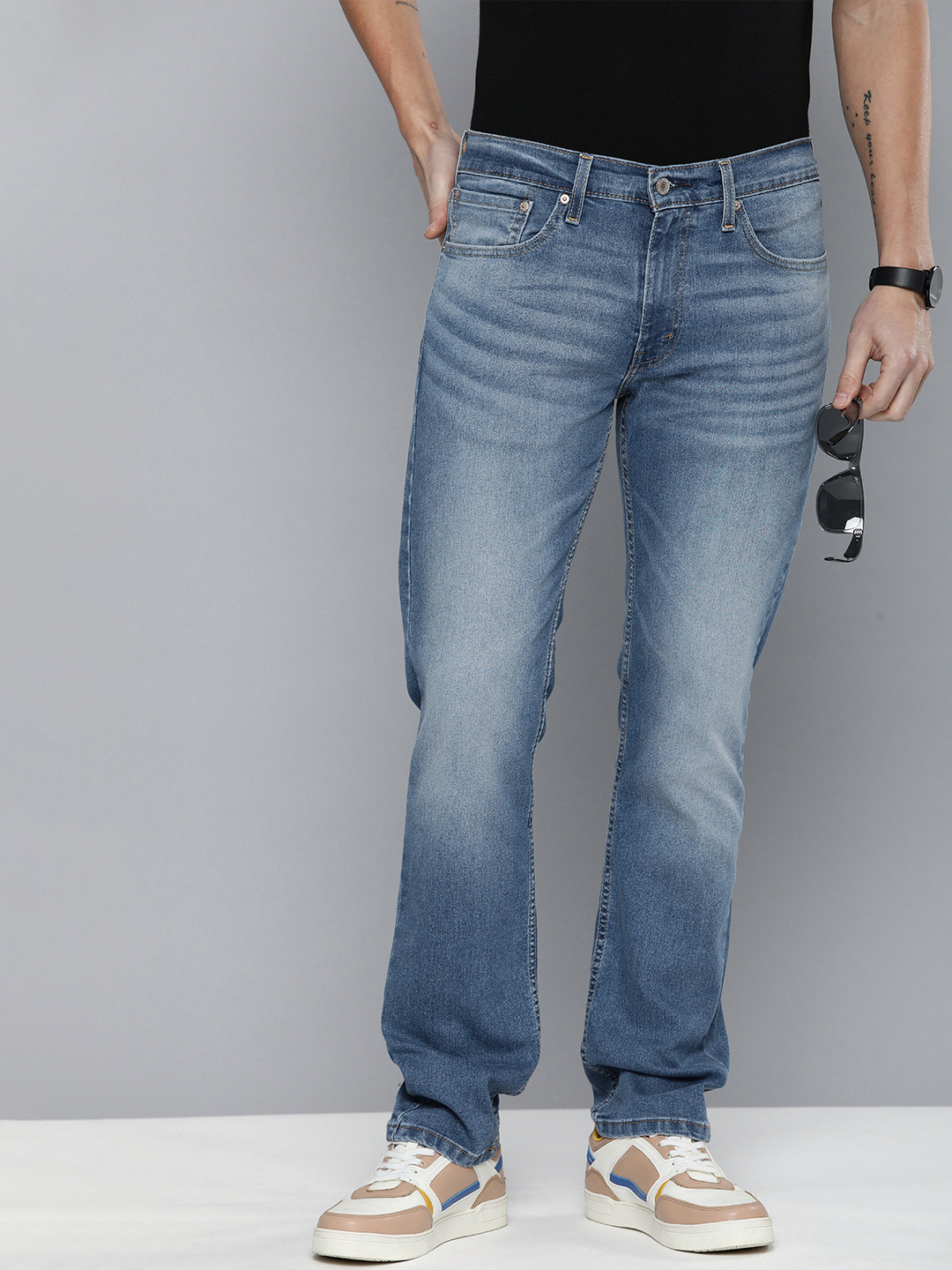 

Levis Men 511 Slim Fit Heavy Fade Stretchable Jeans, Blue