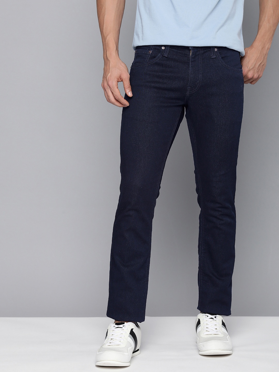 

Levis Men 65504 Skinny Fit Low Rise Stretchable Jeans, Navy blue