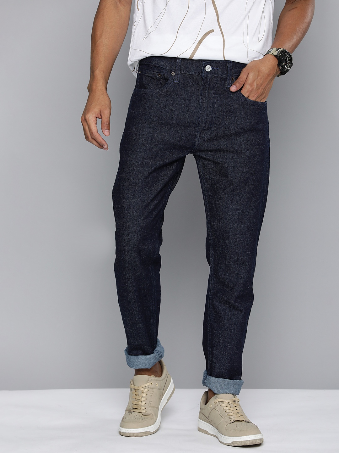 

Levis Men 512 Slim Tapered Fit Low-Rise Stretchable Jeans, Blue