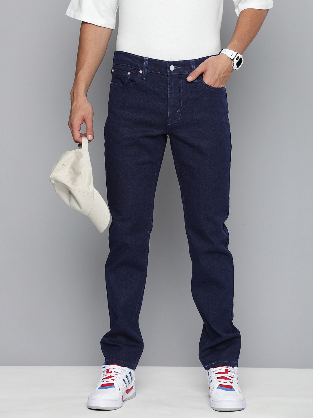 

Levis Men 511 Slim Fit Stretchable Jeans, Navy blue