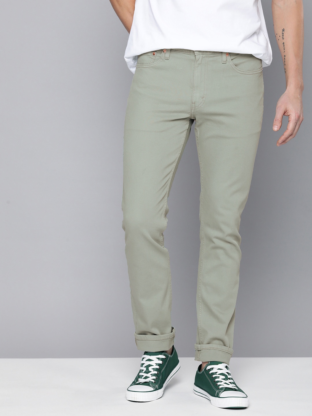 

Levis Men 511 Slim Fit Stretchable Jeans, Green