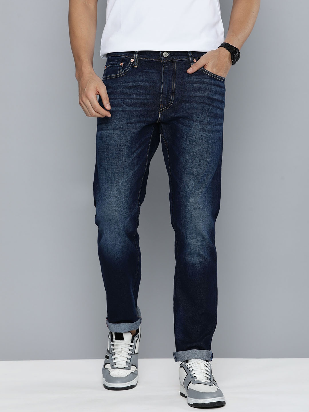 

Levis Men 511 Slim Fit Heavy Fade Stretchable Jeans, Blue
