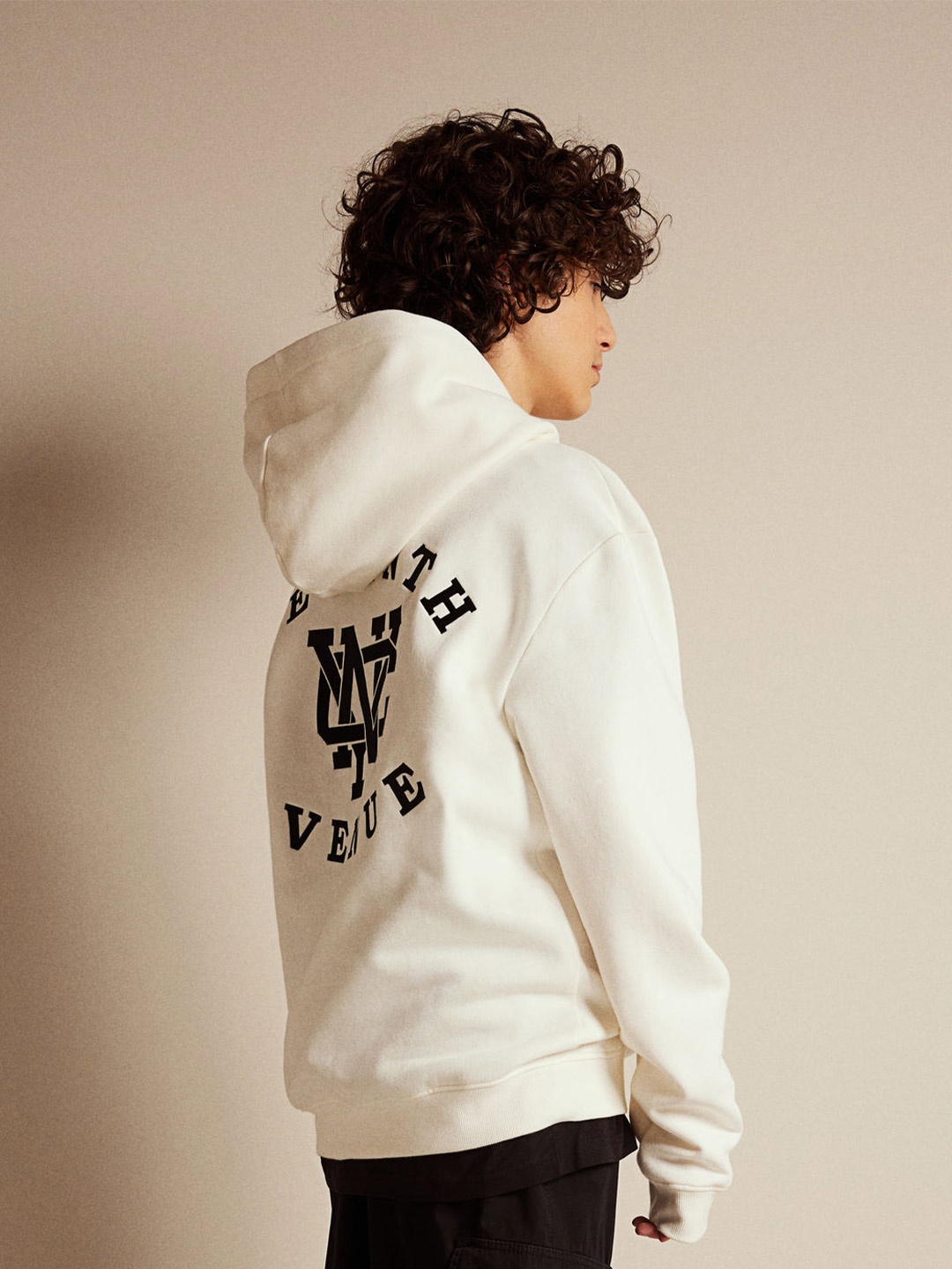 

H&M Boys Printed Hoodie, White