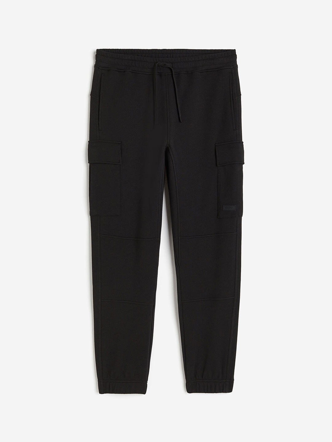 

H&M Men DryMove Cotton Cargo Joggers, Black