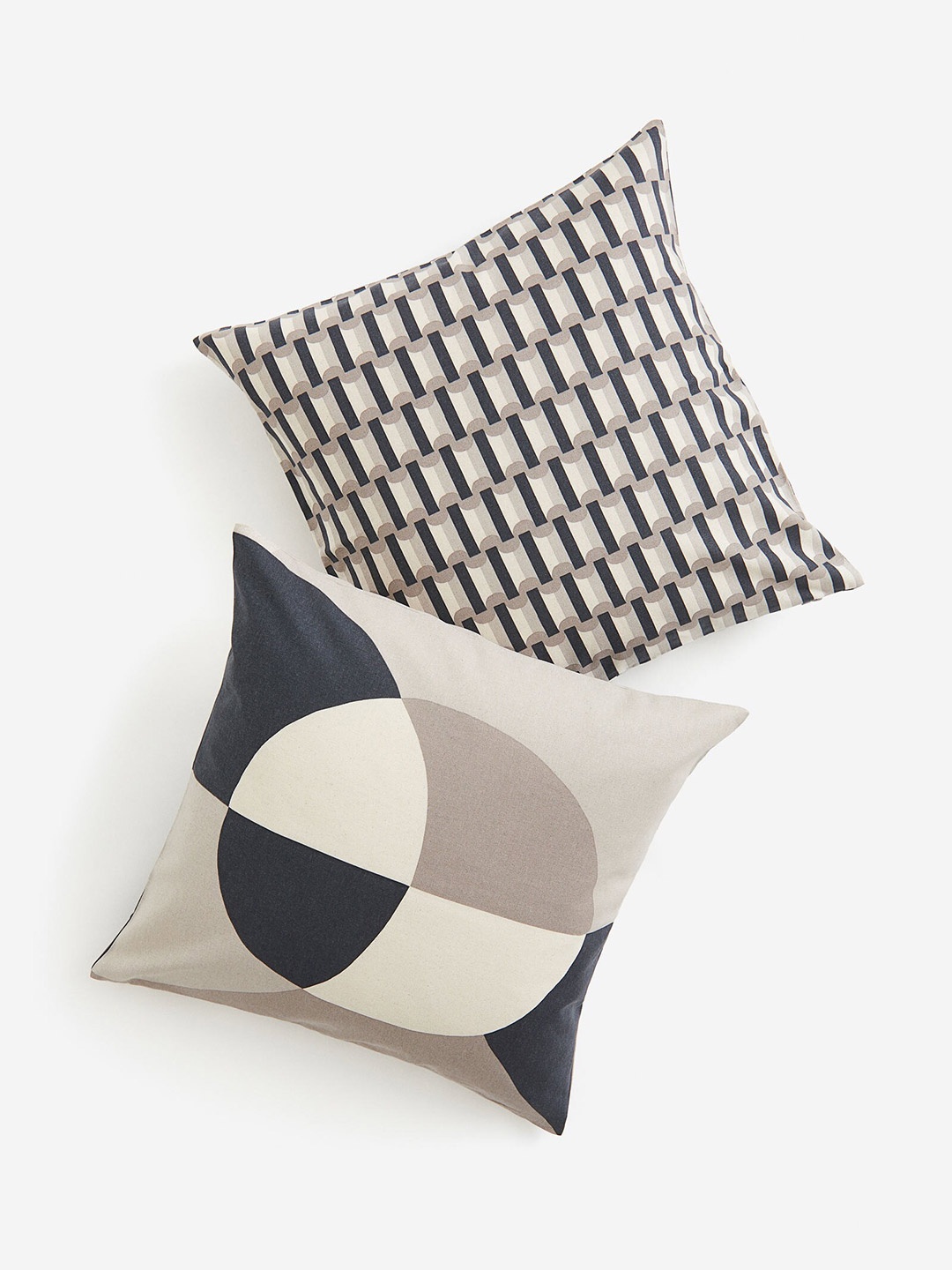 

H&M 2-Pack Cotton Cushion Covers, Beige