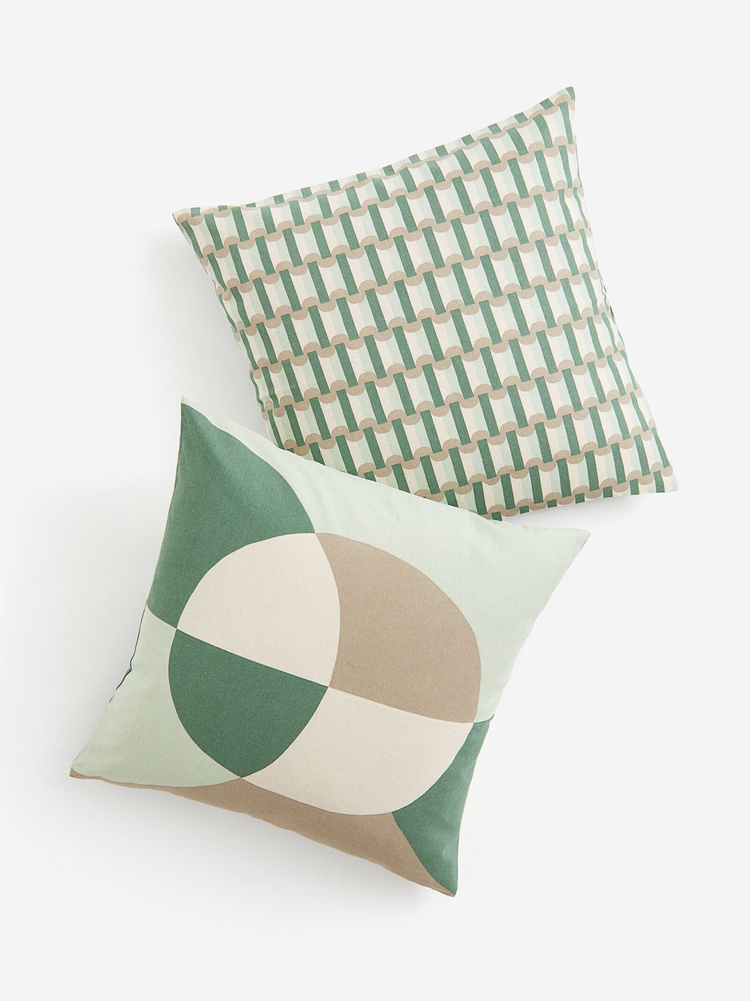 

H&M 2-Pack Cotton Cushion Covers, Green